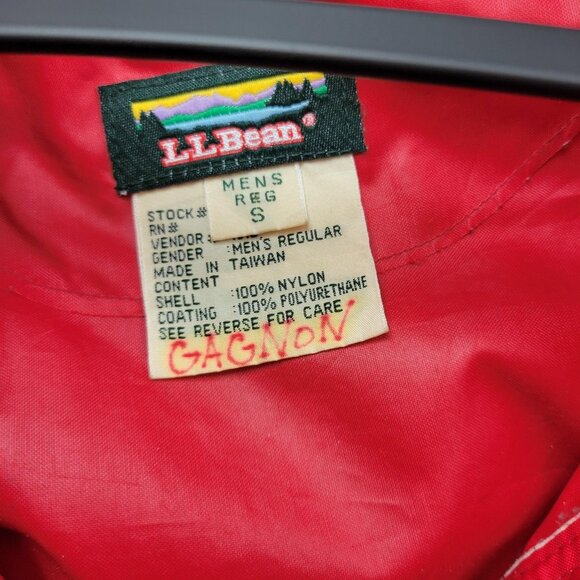 Vintage LL Bean Jacket Mens Small Hooded Nylon Pullover Windbreaker Hiking 90s - Picture 8 of 16